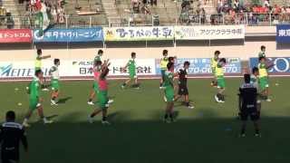 2013.8.11    FC岐阜VS神戸　　ピッチ内練習