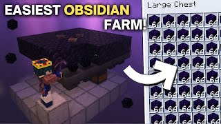 BEST 1.21+ Obsidian Farm Minecraft Tutorial - 1900+/HR!