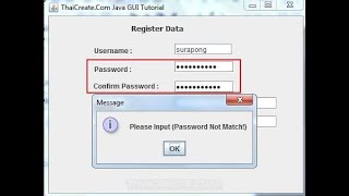 Basic of JAVA ,Validation in Registration form using Netbeans , JAVA Tutorial-3