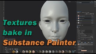 [JDStyles] Baking head textures  in Substance Painter.