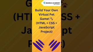 Build a Virtual Pet Game in 60 Seconds! 🐶💻 | JavaScript Mini Project 🎮 | #shorts