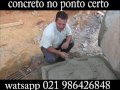 concreto no ponto certo