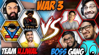 War 3 in Herobrine smp 🔴 Team Ujjwal VS Boss gang