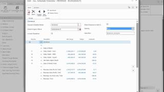 Accounts Schedule Overview