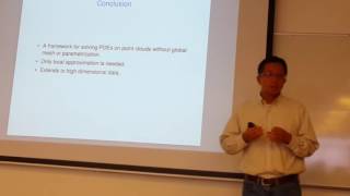 Solving PDE on point clouds, Hongkai Zhao 3