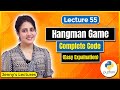 Hangman Game in Python | Python Project #3 | Python Project for beginners #lec55