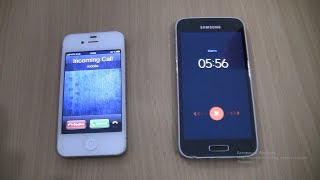 Ringing alarms +Incoming call at the SameTime Samsung Galaxy S5 mini+Iphone 4s ios 6