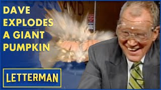 Dave Explodes A Giant Pumpkin On 53rd Street | Letterman