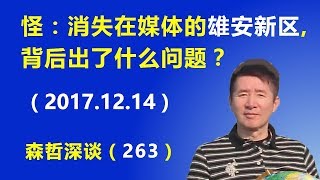 怪：消失在媒体的“雄安新区”，背后出了什么问题？（2017.12.14）