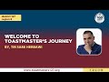 Welcome to Toastmasters Journey | Video Series by TM Sami Herbawi