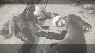 Nier Automata ニーア オートマタ 2b 9s 親密度限界までポッドを撫でてみた