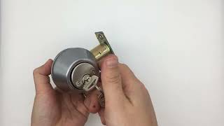 Master Lock Keyed Deadbolt  Double Cylinder Deadbolt Lock