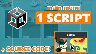 Creating an INTERACTIVE Menu in Unity | Easy | C# (Source Code)