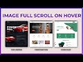 Portfolio Image Scroll on Hover Using Elementor | Elementor Tricks