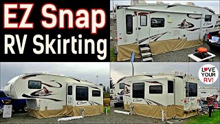 Installing EZ Snap RV Skirting - Getting Prepped for Winter Camping