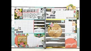 Bible Journaling Process using Praise Book and Persevere Illustrated Faith Kit