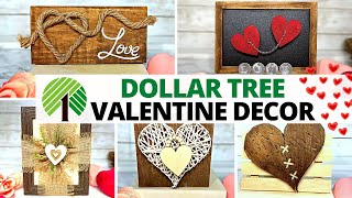 OMG!! Dollar Tree Valentine's Day Decor 💝- Rustic \u0026 Neutral Valentine DIY's ANYONE Can Make!!