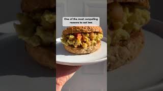 Chickpea Salad Sandwich & Reducing Meat Consumption #Shorts