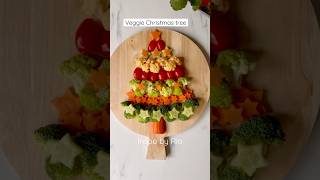 Veggie Christmas tree 🎄#shorts #christmasfood #christmasinspiration #foodart #colorfulfood