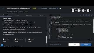Smallest Possible Whole Number codechef solution || learning path 1 to 2.