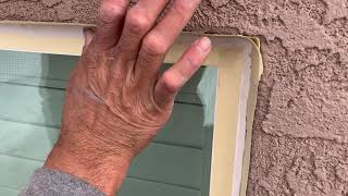 STUCCO DONE RIGHT LLC SHOWS YOU HOW TO PROPERLY INSTALL CAULKING AROUND STUCCO PENETRATIONS /WINDOWS