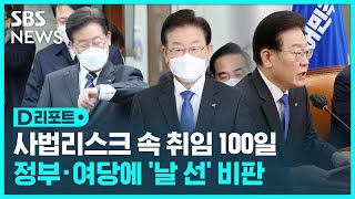 사법리스크 속 취임 100일…윤 정부 때렸지만 / SBS / #D리포트