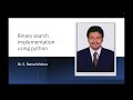 BINARY SEARCH| DATA STRUCTURES | SEARCHING TECHNIQUES| IMPLEMENTATION USING PYTHON