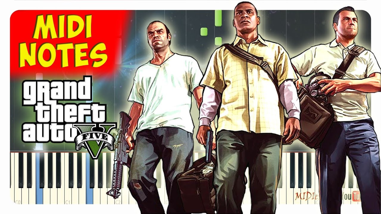 Gta 5 Opening Theme Song Easy Piano Cover Piano Sheet Midi