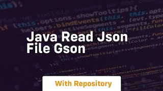 java read json file gson
