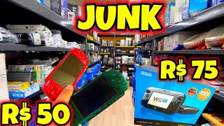 PSP, WiiU,CHOVEU GAMES NO JUNK O LIXO RETROGAME DO JAPÃO! CAÇADA GAMER