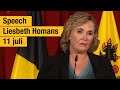 Liesbeth Homans: 'Alle hefbomen naar Vlaanderen'