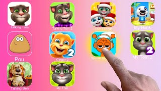 Talking Tom,Talking Tom 2,Tom Friends,My HankPou,Ginger 2,Sprunki Incredibox,My Tom 2,Talking Ben