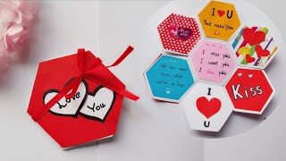 ไอเดีย เขียนข้อความบอกรักเก๋ๆ | Beautiful Handmade Valentine Day greeting card