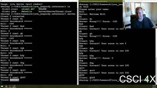 Threads and Sockets Programming in Java