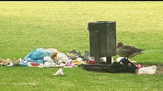 Sommerlicher Abend bringt Müll und Dreck