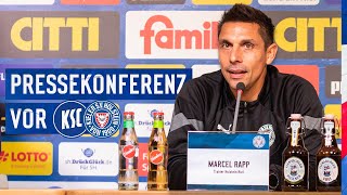 Die Pressekonferenz vor dem Auswärtsspiel beim Karlsruher SC 🎙 | #KSCKSV