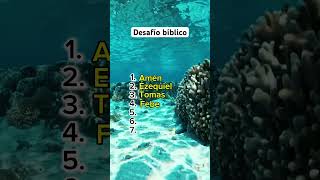 Desafío bíblico. Cuánto sabes de la biblia? #bible #bibletrivia #quiz #triviabiblica