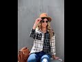 women s fashion women s plaid shirt long sleeve lapel top