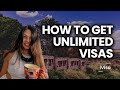 How to get (unlimited) visas to travel the world #ivisa #travelhacks