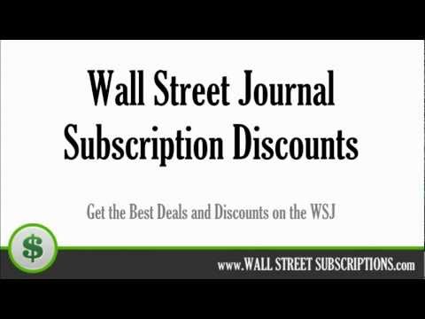 Wall Street Journal Subscription Discount & WSJ Subscription Deals Wall Street Journal Subscription Discount & WSJ Subscription Deals