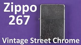 Распаковка Zippo Vintage Street Chrome 267