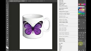 how to fix image on tea cup || image fix on tea cup  || photoshop tutorial 2023