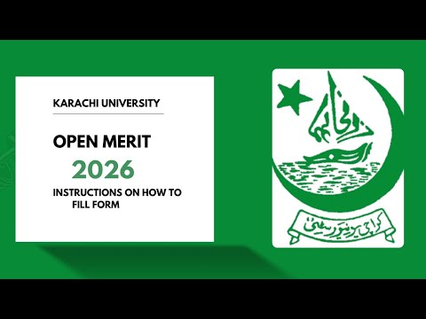 Karachi University Admissions 2026 Open Merit Form How To Fill Form