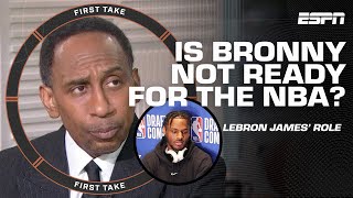 First Take addresses LeBron-Bronny nepotism criticism: 'MUST BE EARNED NOT GIVEN