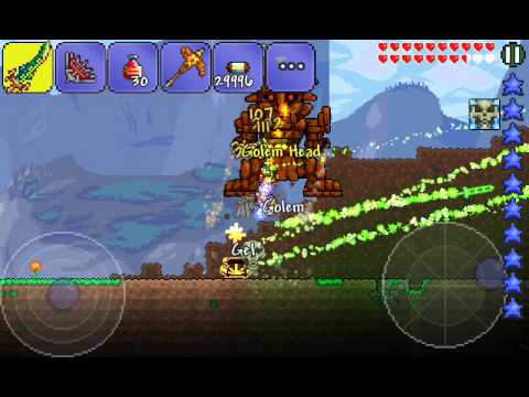 Terraria Boss Fight Part 1 Golem Boss Fight - YouTube