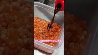 いくらの醤油漬けをつくってみた!ショートver