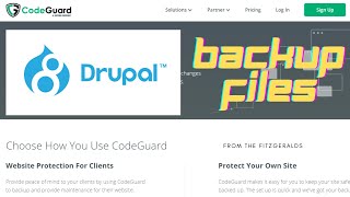 Drupal full backup , Using CODEGUARD : Restoring Your Website