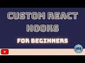 Custom React Hooks For Beginners with Typescript [2022]