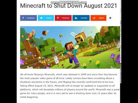 Is Minecraft Shutting Down Youtube
