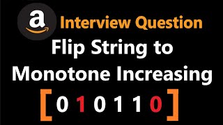 Flip String to Monotone Increasing - Leetcode 926 - Python